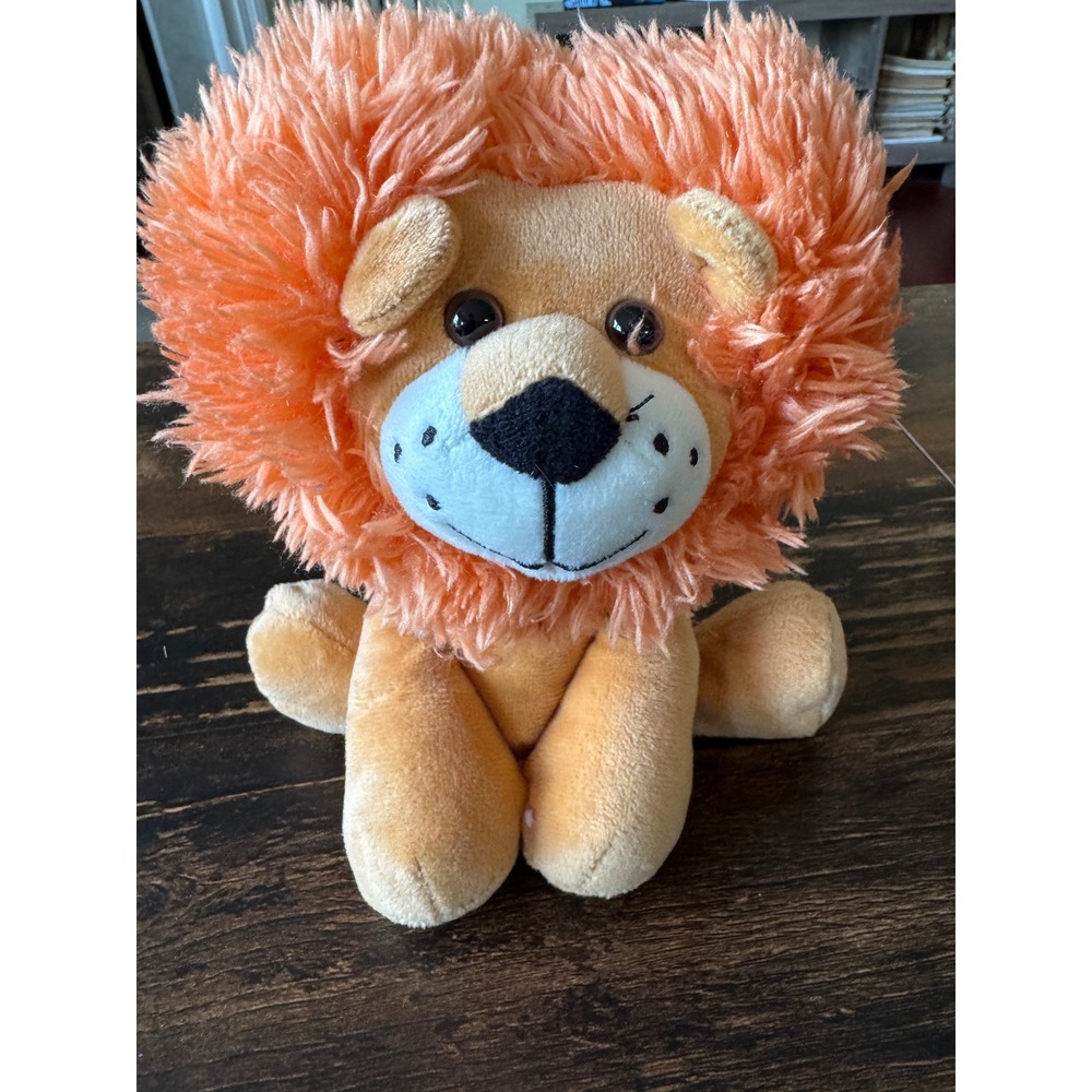 Reese's Orange Lion Plush Stuffed Animal Shaggy Mane Promotional Toy 7 Inch